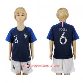 Maillot/Tenue France Pogba 6 Enfant Domicile Coupe du monde 2018